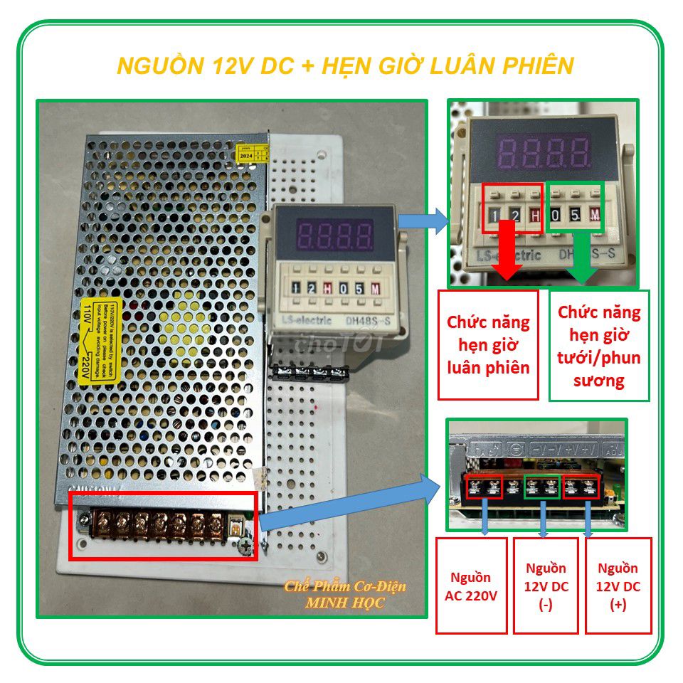 BỘ TƯỚI LAN TỰ ĐỘNG, TRỒNG NẤM, CÂY CẢNH