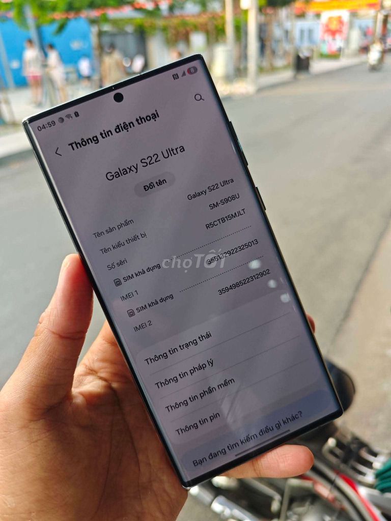 Samsung Galaxy S22 Ultra 128GB Đen Mỹ. Mua bán Điện thoại tại Huyện Long Thành Đồng Nai được đăng bởi Nguyễn Trần Minh Nhật hình 1