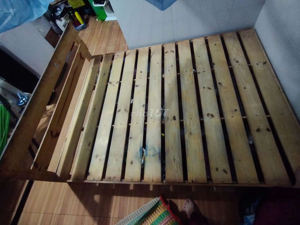 Giường Gỗ 1m6 x 2m. Mua bán Giường, chăn ga gối nệm tại Huyện Long Hồ Vĩnh Long được đăng bởi thúy an hình 1