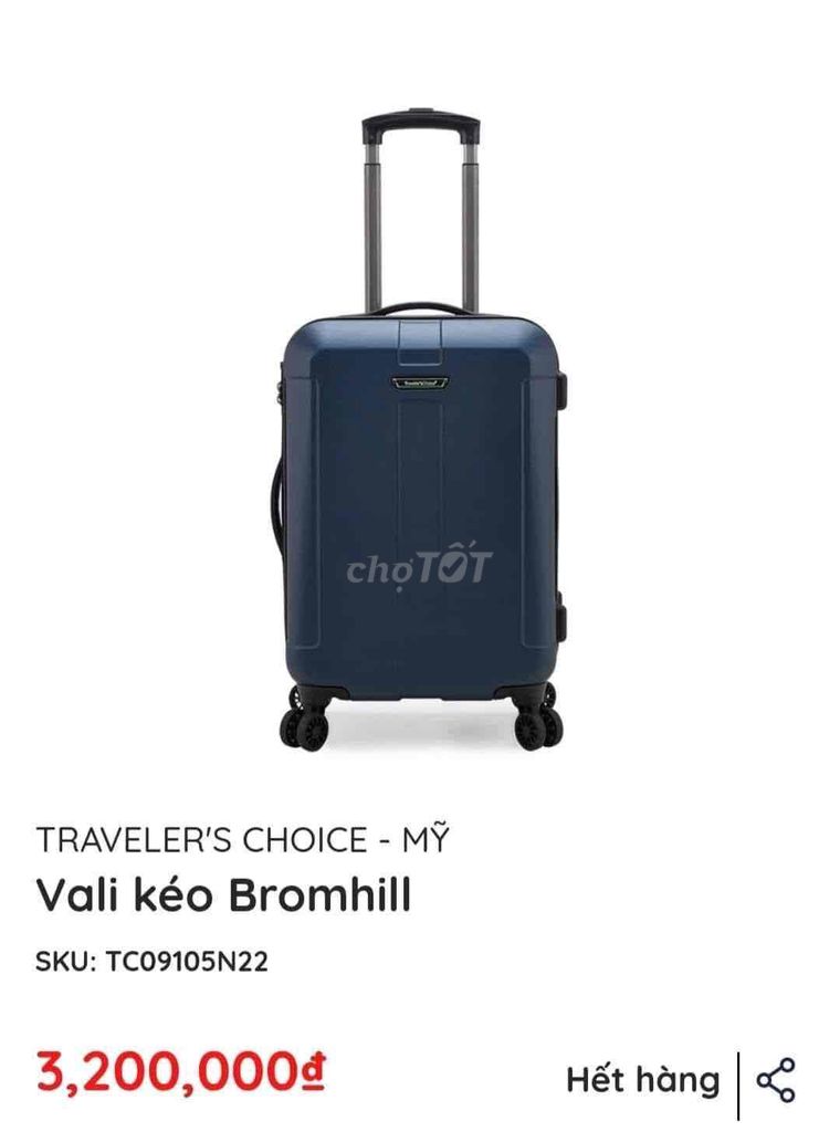 Vali Traveler Choice new 100% size 22
