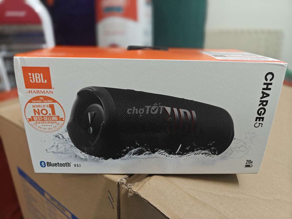 Loa Bluetooth JBL Charge 5 Đen. Mua bán Tivi, Âm thanh tại Thành phố Thái Nguyên Thái Nguyên được đăng bởi Tính 4 Lê Nguyễn hình 1