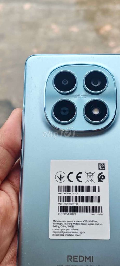 Xiaomi Redmi Note 15 5G Xanh 128GB. Mua bán Điện thoại tại Quận Hoàng Mai Hà Nội được đăng bởi buithihoa hình 1