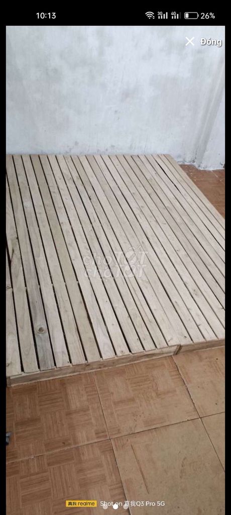 Giường hộp gỗ 1m6x2m Gần như mới. Mua bán Giường, chăn ga gối nệm tại Quận Long Biên Hà Nội được đăng bởi nguyễn văn tuấn hình 1