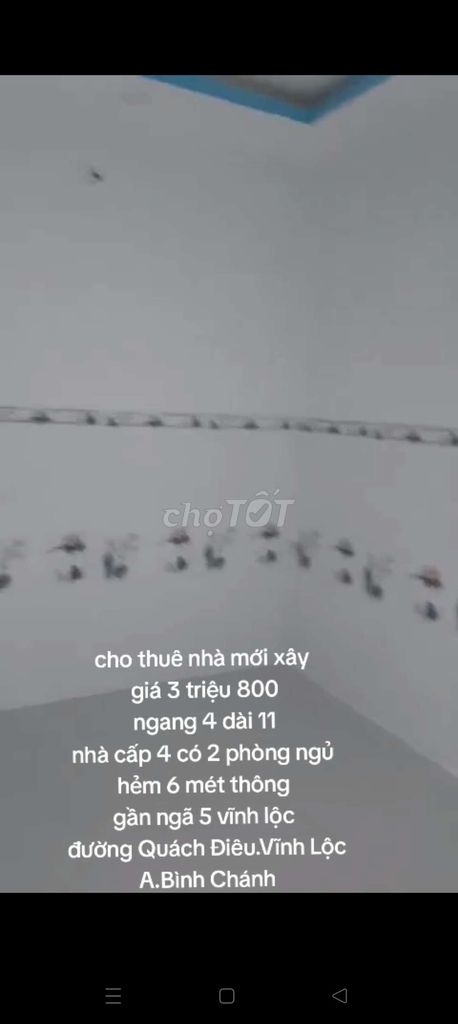 Nhà mới 2 phòng ngủ.gần ngã 5 vĩnh lộc