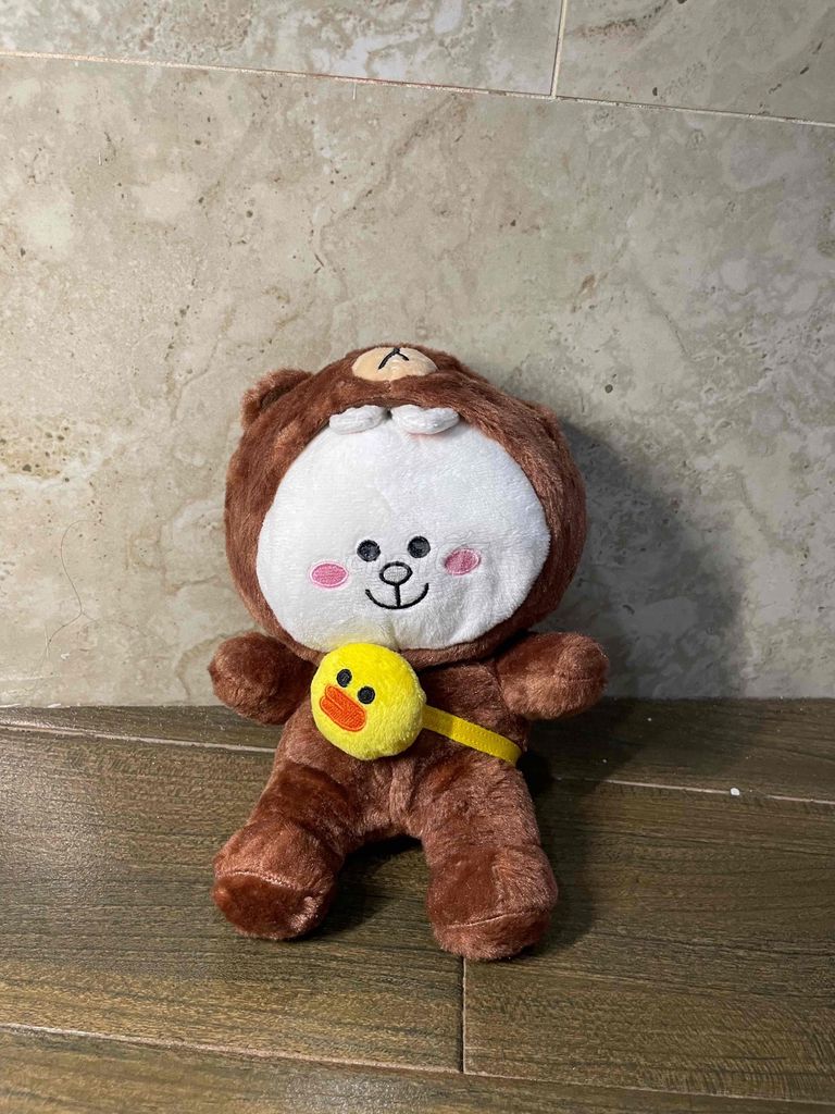 Gấu bông Line Friends Gấu cosplay Nâu trắng. Mua bán Sở thích khác tại Huyện Nhà Bè Tp Hồ Chí Minh được đăng bởi Anh Ho hình 1