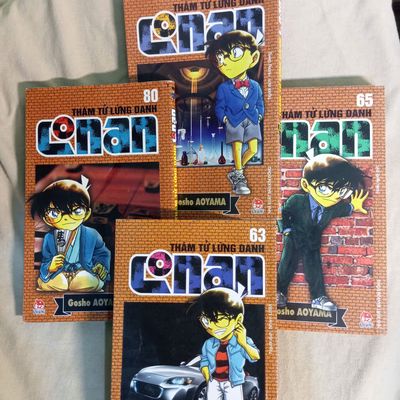 Truyện Conan 4 Tập 63, 65, 75, 80. Mua bán Sách tại Huyện Khoái Châu Hưng Yên được đăng bởi Nnan