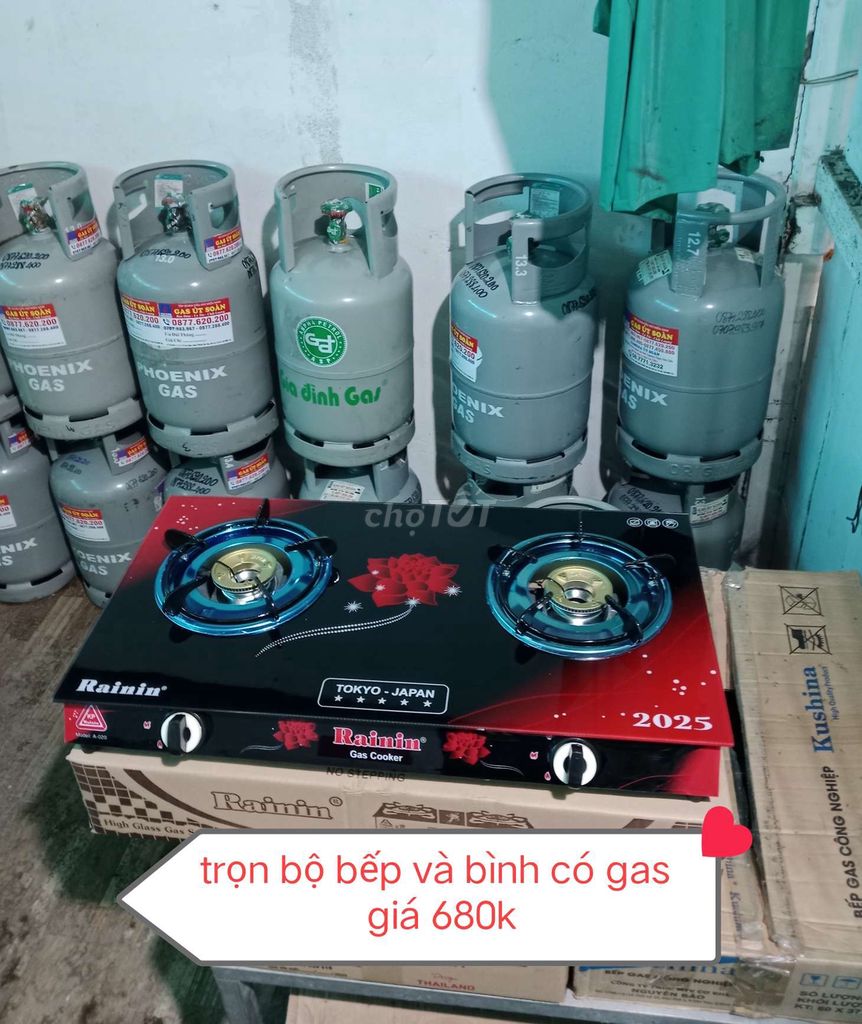 Bếp đơn giá 225k (bếp đôi giá 335k)