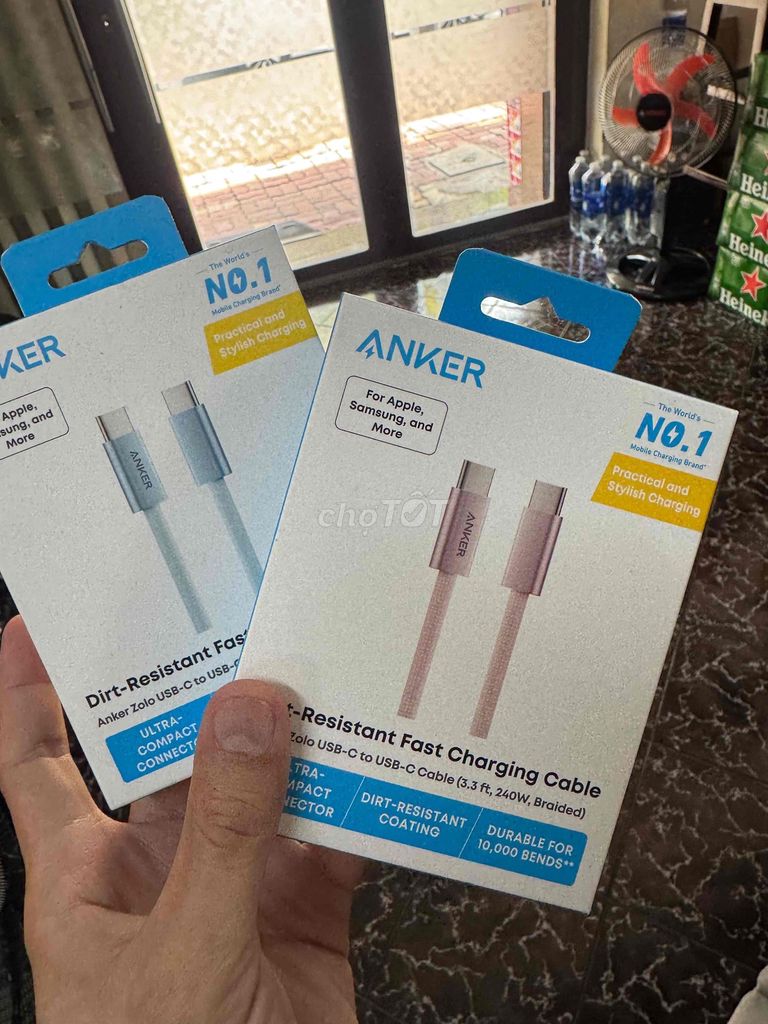 Cáp sạc Anker Zolo USB-C 20w dây dù. Mua bán Phụ kiện (Màn hình, Chuột...) tại Thành phố Vũng Tàu Bà Rịa - Vũng Tàu được đăng bởi Quốc Hưng hình 1