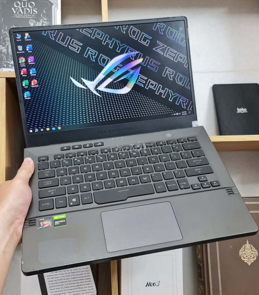 ASUS Zephyrus G14 Ryzen 7 5800H/8GB/512GB/1650. Mua bán Laptop tại Quận 5 Tp Hồ Chí Minh được đăng bởi PHAN MINH MB hình 1
