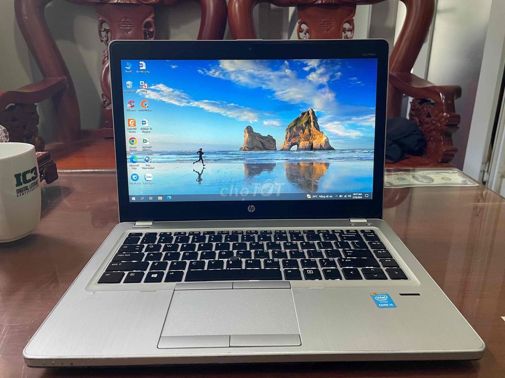 Siêu phẩm HP core i5.th4.ram 8g.ssd 240g.mh 14”