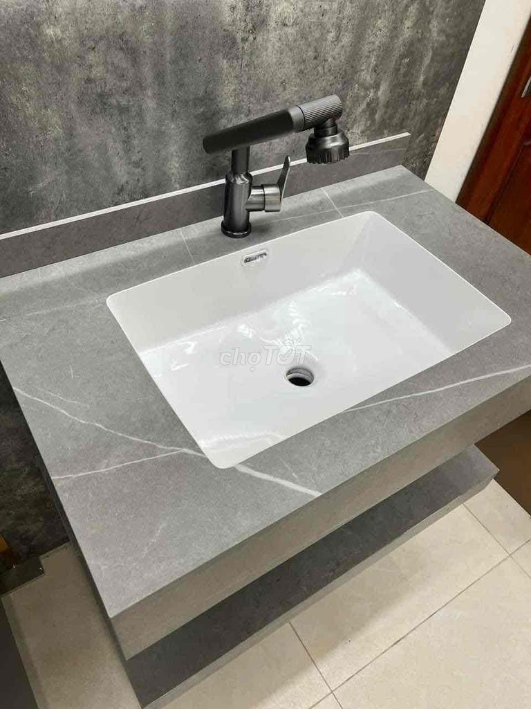 BÀN ĐÁ LAVABO TRÀN VIỀN CHỐNG XƯỚC 2 Tầng