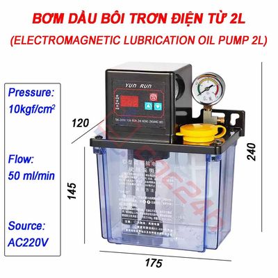 BƠM DẦU BÔI TRƠN ĐIỆN TỪ – 220V – CHO MÁY CNC. Mua bán Đồ chuyên dụng, Giống nuôi trồng tại Quận Bình Tân Tp Hồ Chí Minh được đăng bởi CNCVIET