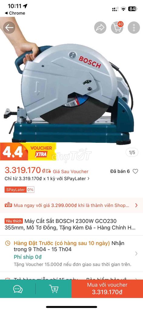 Máy cắt sắt Bosch GCO 230 Mới. Mua bán Đồ chuyên dụng, Giống nuôi trồng tại Huyện Yên Phong Bắc Ninh được đăng bởi Nam hình 1