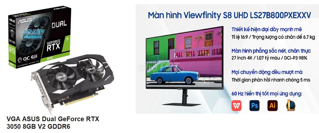 Cần thanh lý vài thiết bị: VGA, SSD, Mànhình, AP... Mua bán Phụ kiện (Màn hình, Chuột...) tại Quận Tân Phú Tp Hồ Chí Minh được đăng bởi Gideon Nguyen hình 1