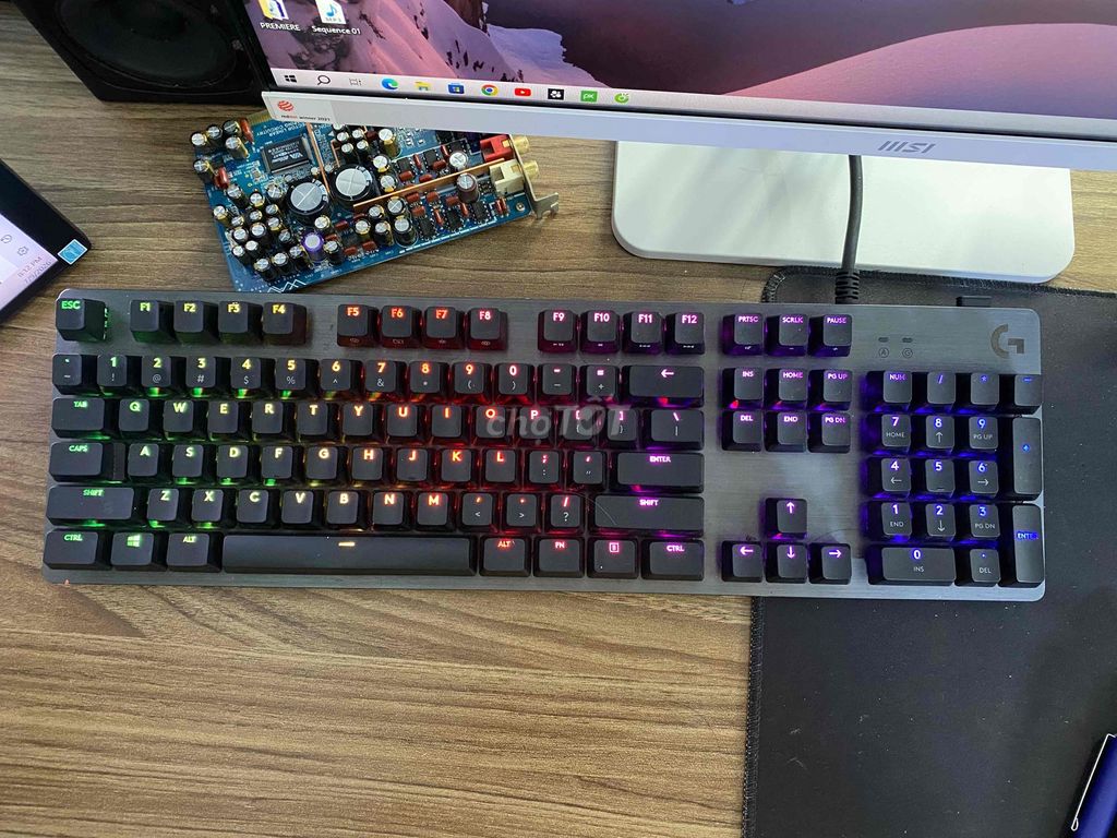 Bàn phím cơ Logitech G512 Carbon Đen. Mua bán Phụ kiện (Màn hình, Chuột...) tại Thành phố Buôn Ma Thuột Đắk Lắk được đăng bởi HD Computer hình 1