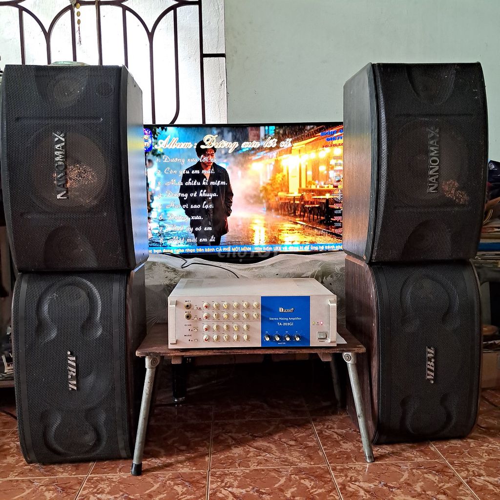 Amply karaoke Nanomax Đen, Bạc. Mua bán Tivi, Âm thanh tại Huyện Định Quán Đồng Nai được đăng bởi Tham Hong hình 1