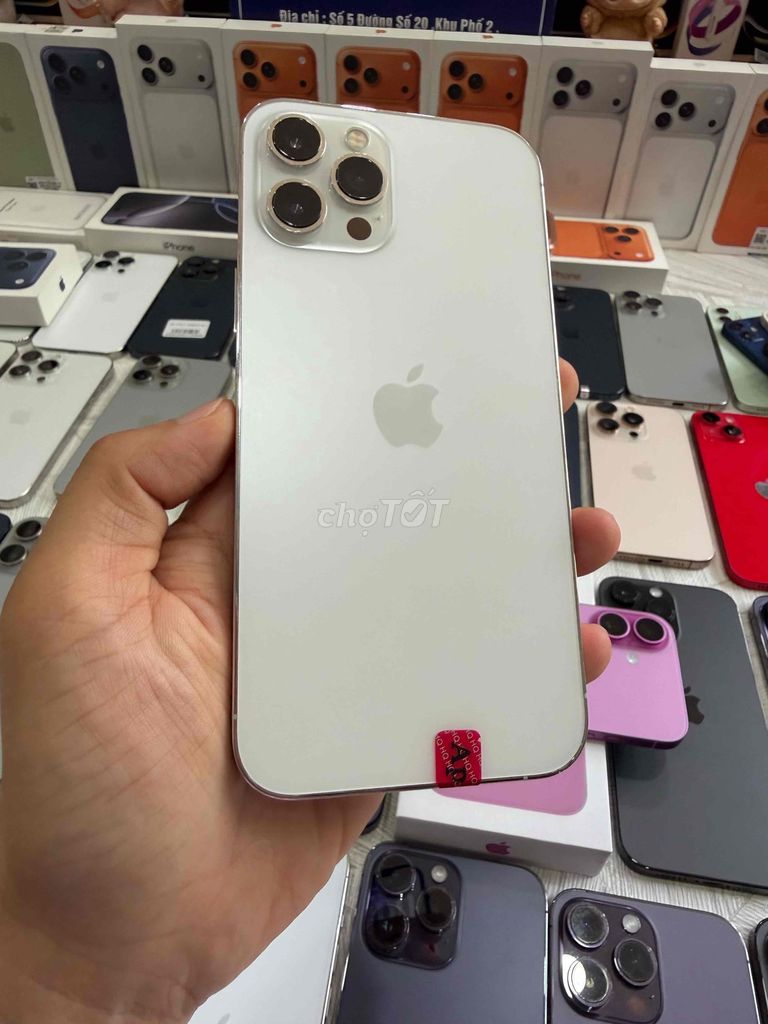 iPhone 12 Promax 256Gb LL/a Pin 100 Trắng Keng Zin. Mua bán Điện thoại tại Thành phố Thủ Đức Tp Hồ Chí Minh được đăng bởi TonTrung Táo Uy Tín  hình 1