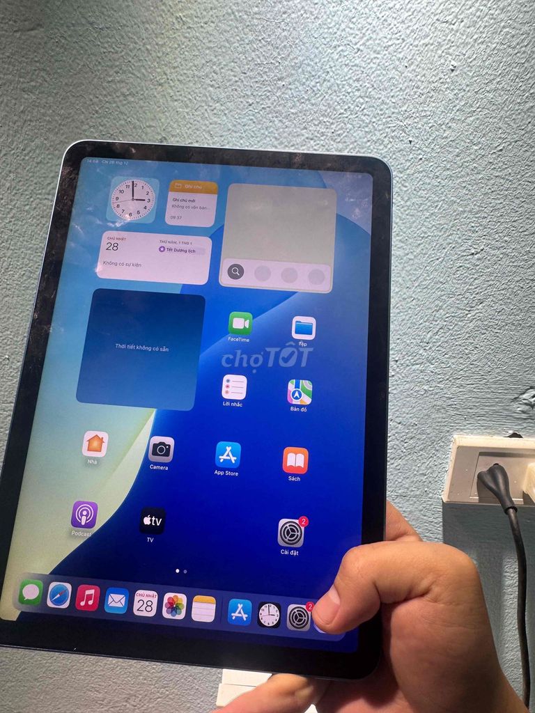 Apple iPad Air 5 64GB Xanh. Mua bán Máy tính bảng tại Quận Hoàng Mai Hà Nội được đăng bởi chu  hình 1