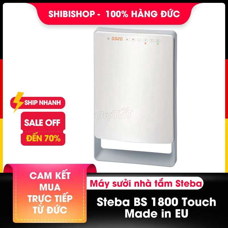 Máy sưởi nhà tắm Steba BS 1800 Touch Trắng EU. Mua bán Thiết bị vệ sinh, nhà tắm tại Huyện Đức Hòa Long An được đăng bởi Phước Hiệp hình 1