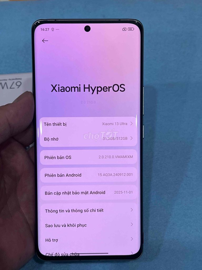 Xiaomi 13 Ultra 16/512GB Xanh, QT. Mua bán Điện thoại tại Quận Hoàng Mai Hà Nội được đăng bởi Nguyennoi hình 1