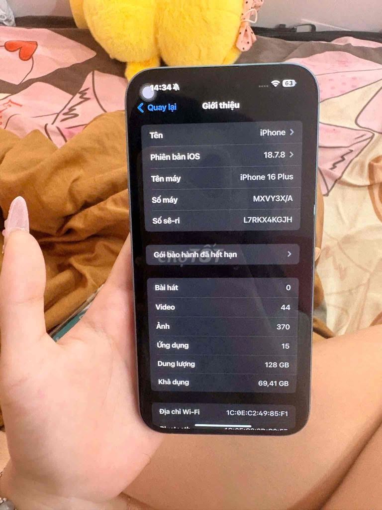 Apple iPhone 16 Plus 128GB Xanh. Mua bán Điện thoại tại Quận Lê Chân Hải Phòng được đăng bởi Thiên phong hình 1