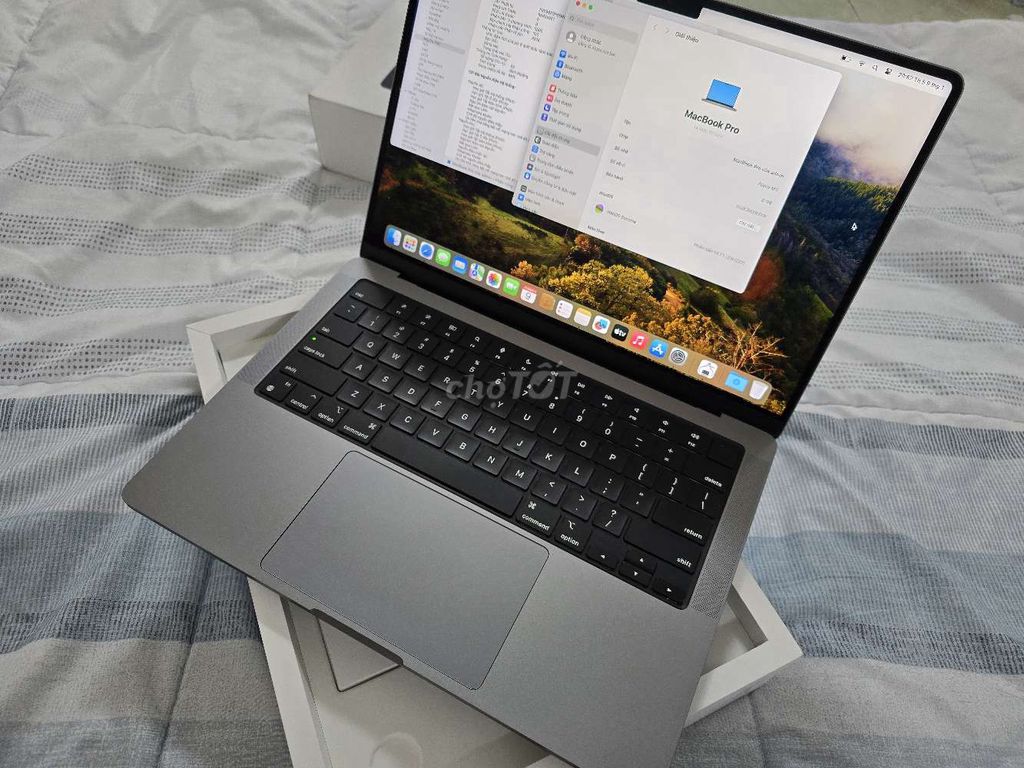 Macbook pro M3 14inch 512gb tgdd bh 5/2025 fullbox