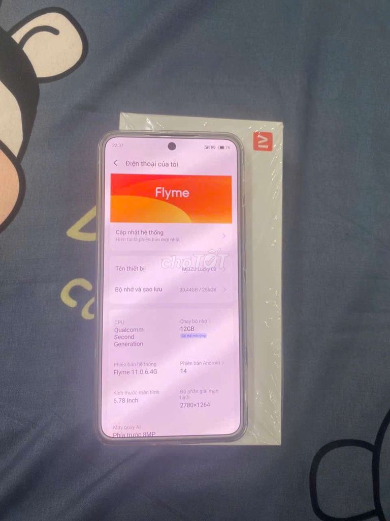 Meizu Lucky 08 256GB Bạc. Mua bán Điện thoại tại Quận Hai Bà Trưng Hà Nội được đăng bởi Quốc Bảo hình 1