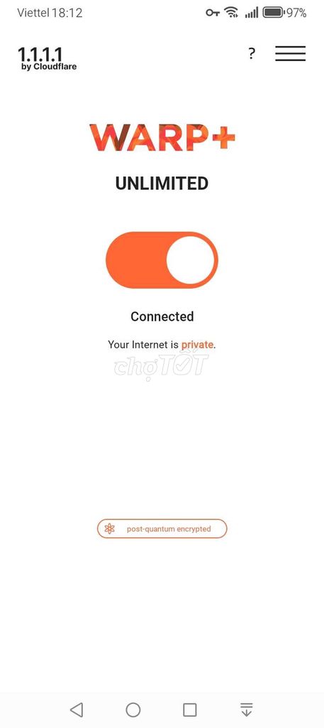 Dịch vụ VPN Cloudflare 1.1.1.1 WARP+. Dịch vụ tại Quận Ba Đình Hà Nội được đăng bởi NGUYỄN VĂN AN hình 1