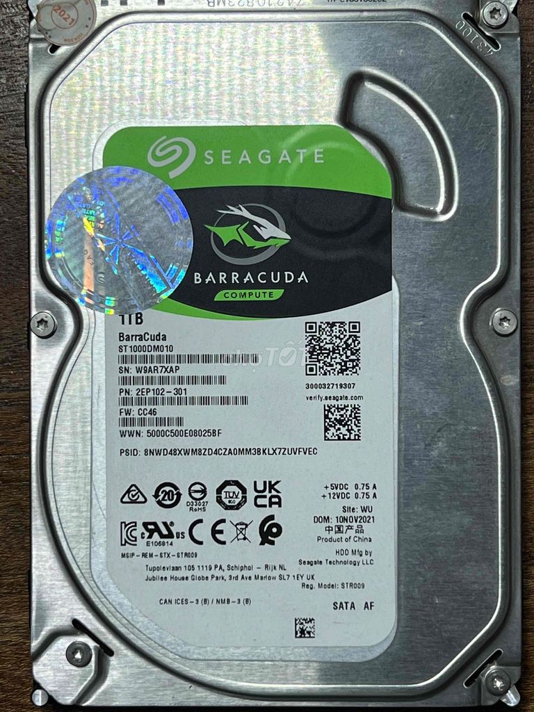 HDD Seagate 1Tb 3.5in cho PC