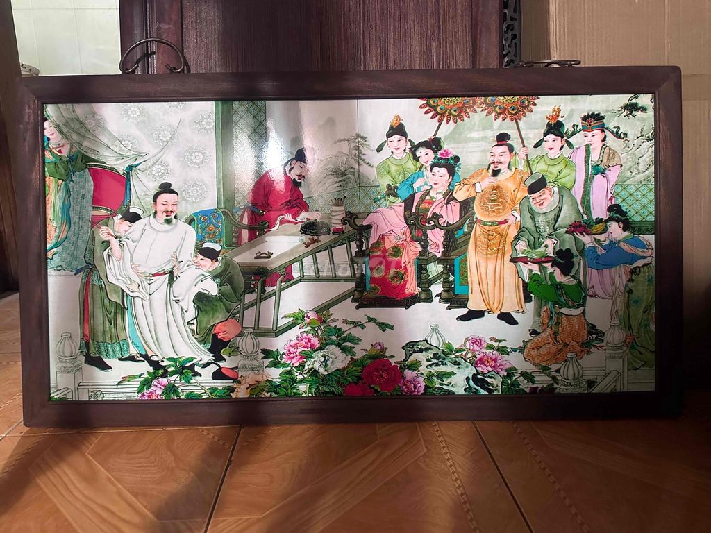 bức tranh sứ kt 86x46cm