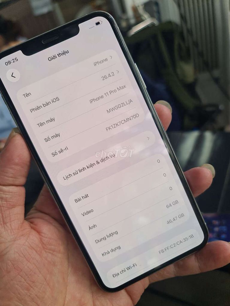Apple iPhone 11 Pro Max 64GB Trắng. Mua bán Điện thoại tại Quận Bình Tân Tp Hồ Chí Minh được đăng bởi nguyễn sang  hình 1