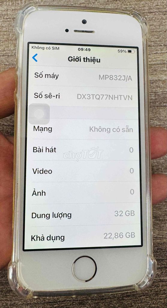 Bán iphone 5SE silver 32gb QT !. Mua bán Điện thoại tại Quận 3 Tp Hồ Chí Minh được đăng bởi Mr Juan hình 1
