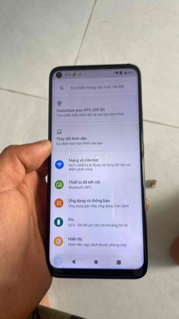 HTC U20 5G Đen Snapdragon 765. Mua bán Điện thoại tại Thành phố Long Xuyên An Giang được đăng bởi Vuong Chi Cuong hình 1
