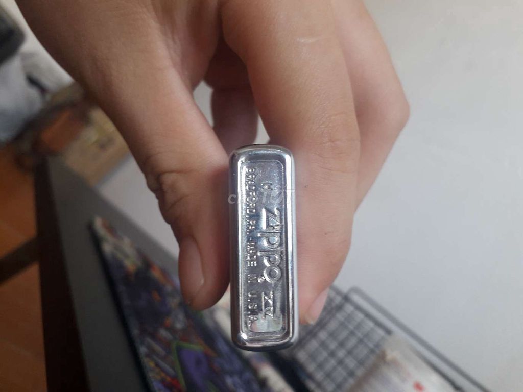 Bật lửa Zippo Kim loại Bạc Cổ điển. Mua bán Đồ sưu tầm, đồ cổ tại Thành phố Thuận An Bình Dương được đăng bởi Phúc An Hà Phúc An hình 1