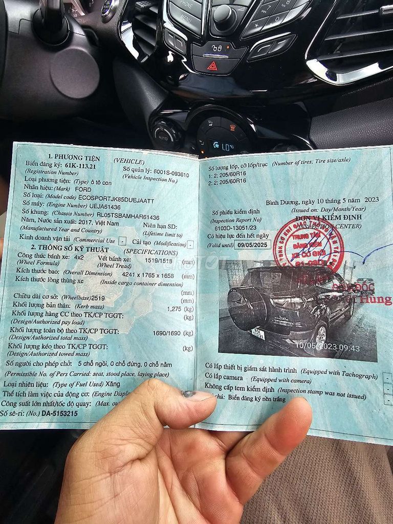 2017 1.5L Titanium AT - 100000 km. Mua bán Ô tô tại Thành phố Thủ Dầu Một Bình Dương được đăng bởi Ngọc hình 5