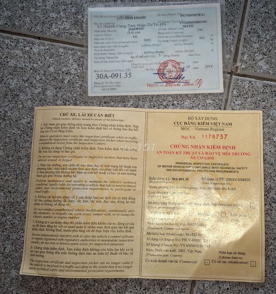 Matiaz SE 2003, kiểm dài. Mua bán Ô tô tại Huyện Củ Chi Tp Hồ Chí Minh được đăng bởi Nguyễn Hùng ôtô Củ Chi hình 13