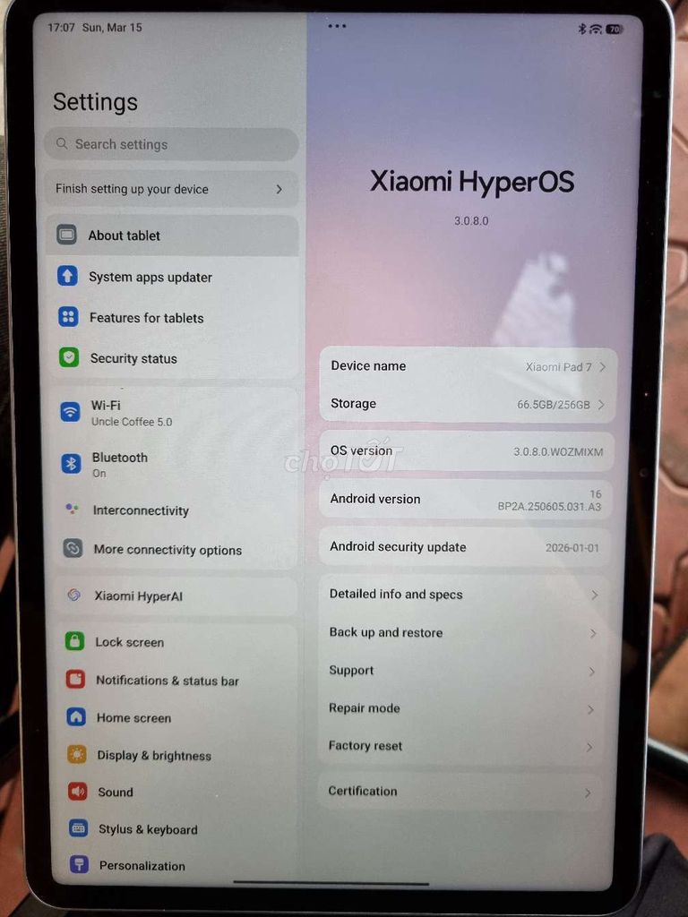 Xiaomi Pad 7 8/256 chính hãng bh 08/26. Mua bán Máy tính bảng tại Quận 8 Tp Hồ Chí Minh được đăng bởi Trần Thịnh hình 1