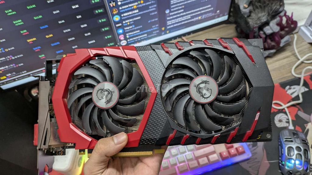 Card đồ họa MSI 1080 Gaming X Đỏ Đen. Mua bán Linh kiện (RAM, Card...) tại Thành phố Vĩnh Yên Vĩnh Phúc được đăng bởi Khoa  hình 1