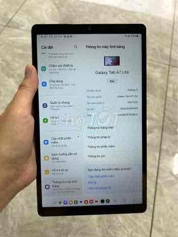 Samsung Galaxy Tab A7 Lite Xám đẹp. Mua bán Máy tính bảng tại Huyện Củ Chi Tp Hồ Chí Minh được đăng bởi Nguyễn Trang hình 1