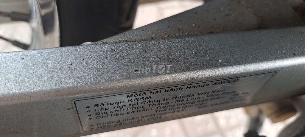 Honda Wave Alpha 2004 Xanh đen. Mua bán Xe máy tại Quận Bình Tân Tp Hồ Chí Minh được đăng bởi Huynh tai hình 4