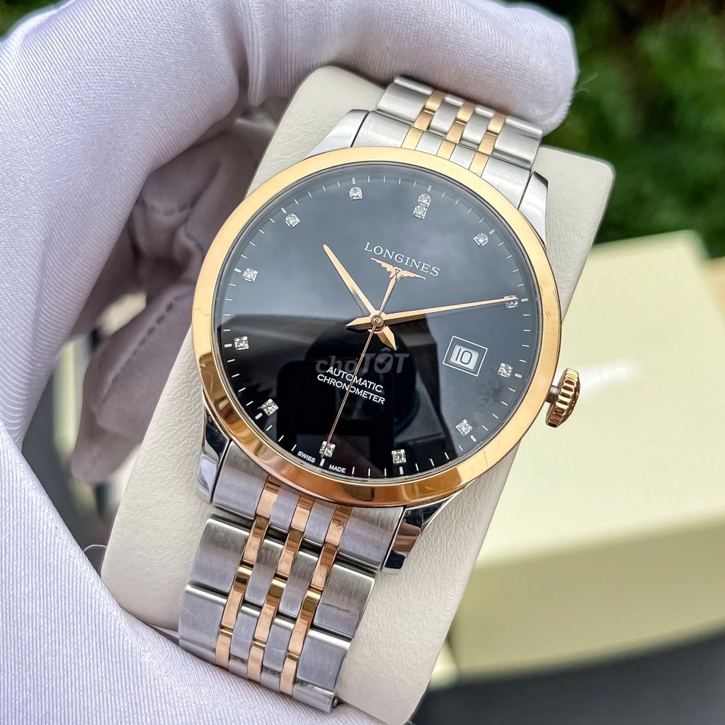 Đồng hồ nam Longines record demi 40mm like new