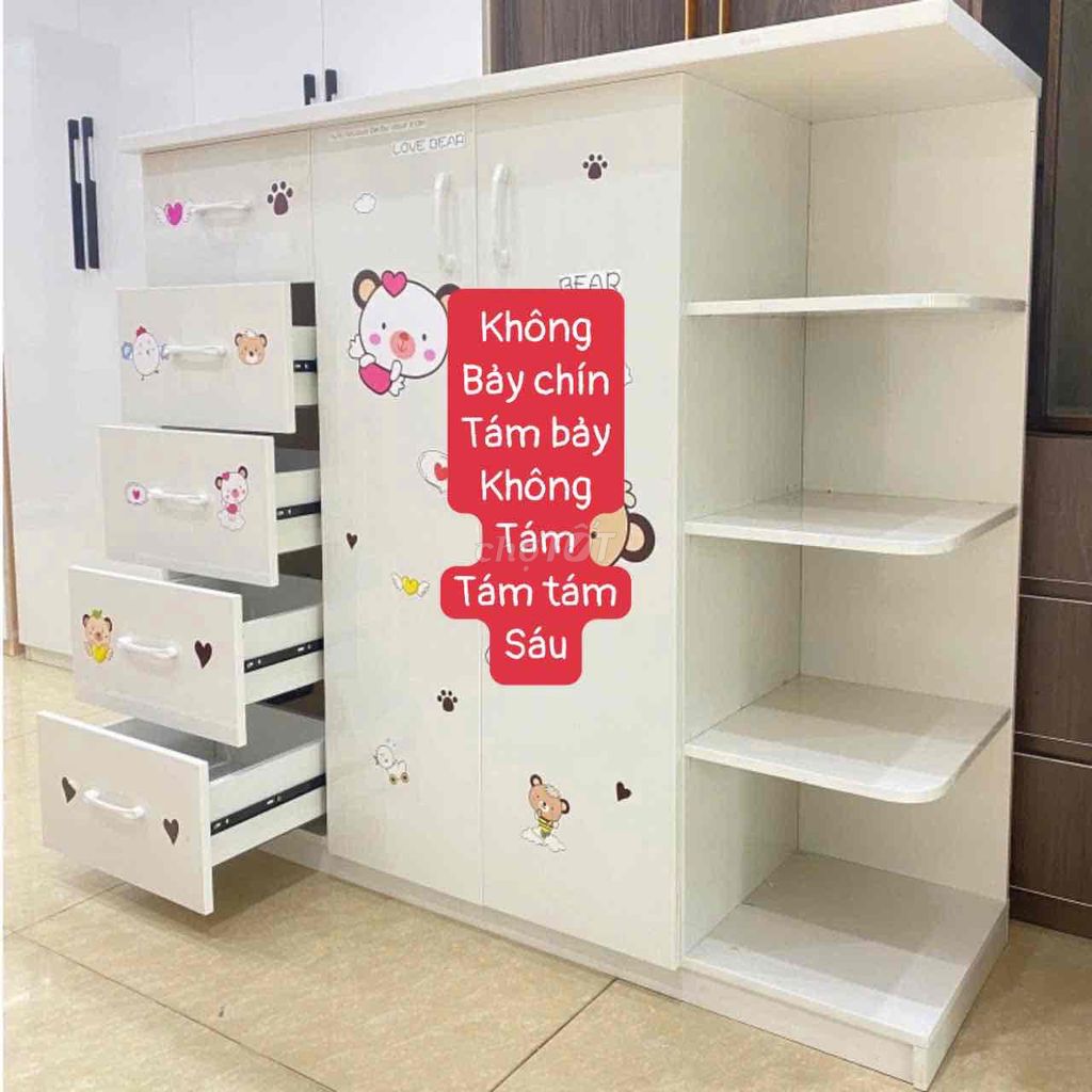 tủ nhựa - kt 125*145 tặng sticker dán tủ