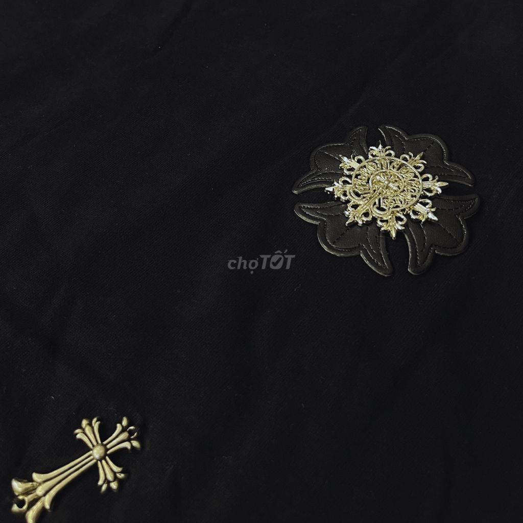 Áo chrome, Cotton mát, logo dập hợp kim 3d