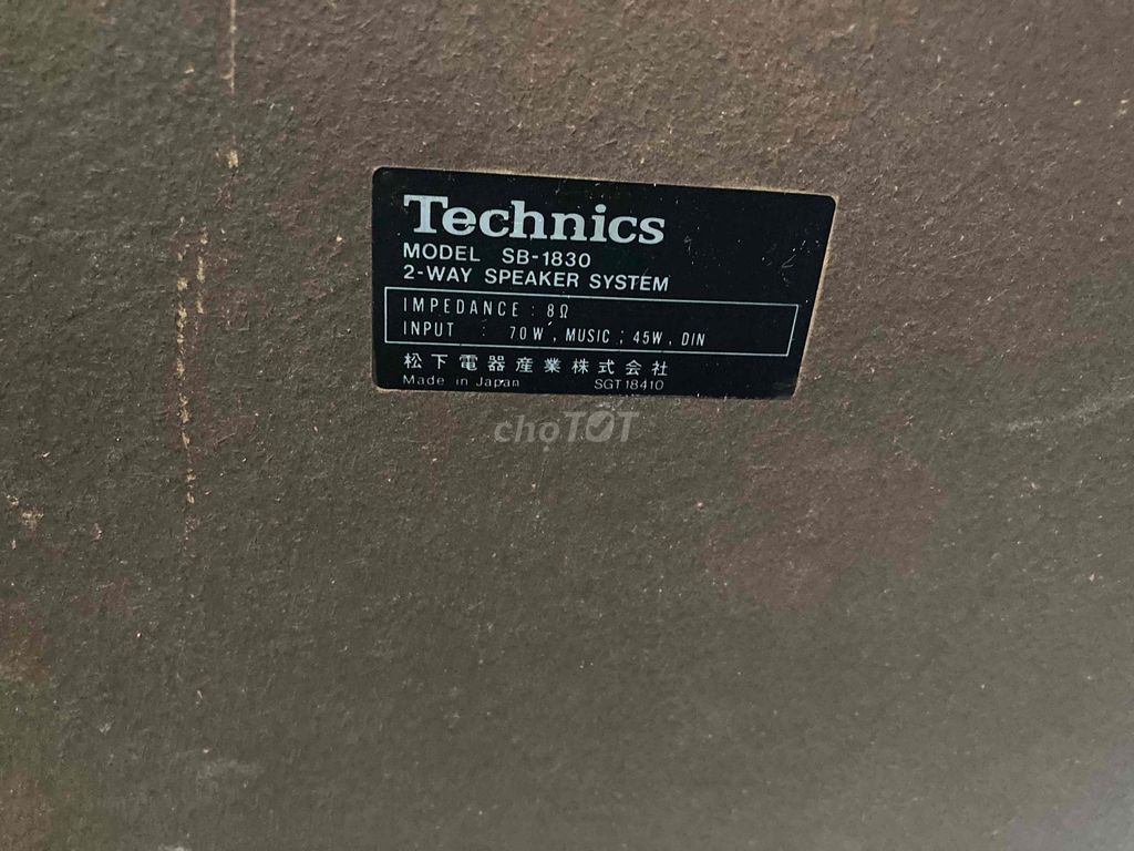 Bán cặp loa Technics SB-1830 Bass 30