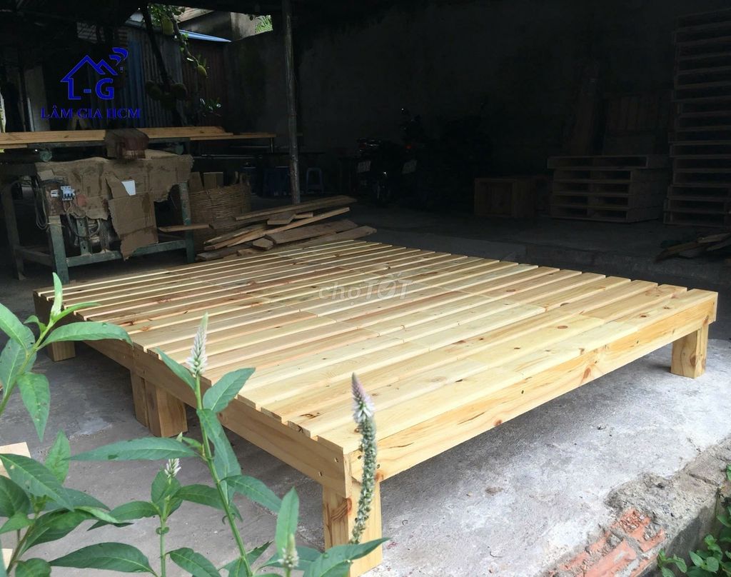 Pallet Cao Cấp_Giường Pallet_giường gỗ pallet