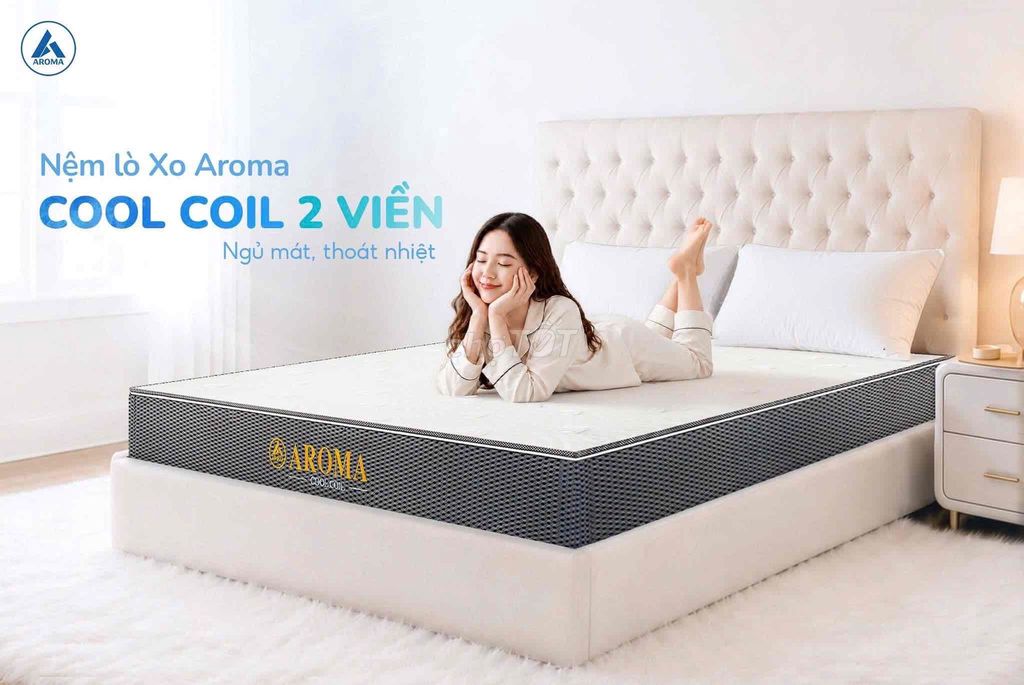 Nệm lò xo Aroma Cool Coil 2 Viền. Mua bán Giường, chăn ga gối nệm tại Quận Thốt Nốt Cần Thơ được đăng bởi Nệm Giá Kho Thốt Nốt hình 1