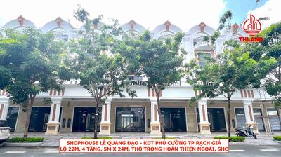Shop Lê Quang Đạo Phú Cường 2 mặt tiền view Hồ, 4 tầng, 5x24 thô trong. Mua bán văn phòng, mặt bằng kinh doanh tại Thành phố Rạch Giá Kiên Giang được đăng bởi Nguyễn Trung Hậu