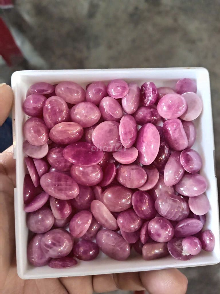 Bán mặt ovan ruby hồng tự nhiên sỉ và lẻ ib