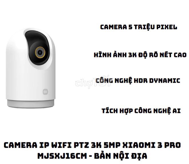 Camera Wifi PTZ 3K 5MP Xiaomi 3 Pro MJSXJ16CM