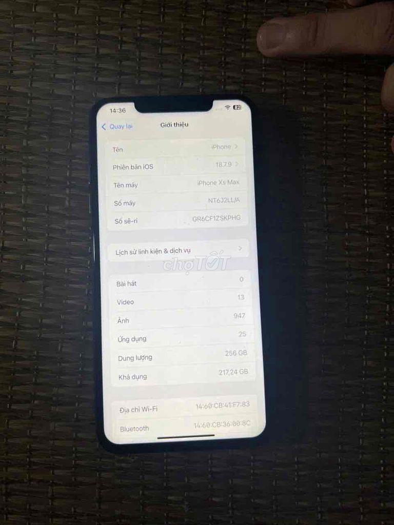 Apple iPhone Xs Max. Mua bán Điện thoại tại Thành phố Thủ Đức Tp Hồ Chí Minh được đăng bởi Minh hình 1